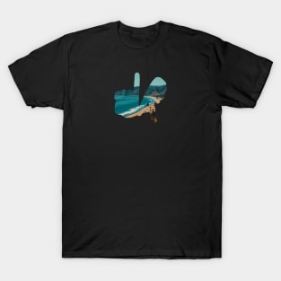 Medium LA Hands, Beach v2 T-Shirt